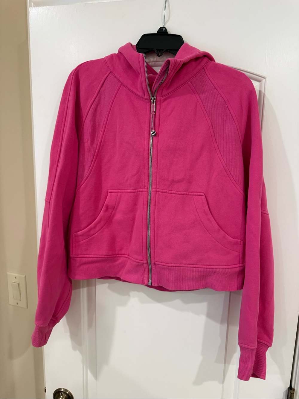 Lululemon Pink Zip-Up Hooded Jacket